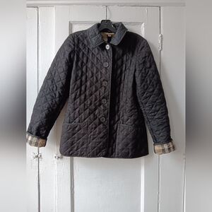 Burberry Brit quilted classic jacket. Blak. Size Small